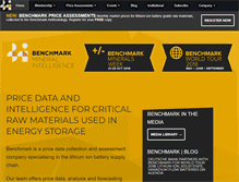 Tablet Screenshot of benchmarkminerals.com